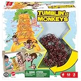 Mattel Games SOS Affenalarm Spiel, Würfelspiel für die Familie, Kinderspiele, Verpackung kann variieren, für 2-4 Spieler, ab 5 Jahre, 52563