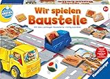 Ravensburger 24726 - Wir spielen Baustelle - Bau-und Zuordnungsspiel für die Kleinen - Spiel für Kinder ab 2 Jahren, Spielend erstes Lernen für 1-2 Spieler, Yellow