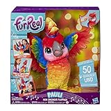 Hasbro FurReal Pauli – mein singender Plappagei, interaktives Plüschtier, sprechender Papagei, Kinder-Spielzeug, deutsche Sprachausgabe, Batterien enthalten, ab 4 Jahren