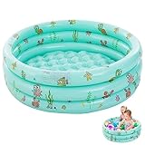 Planschbecken für Kinder,Aufblasbares Planschbecken,Aufblasbares Baby Schwimmbad,Runder Aufblasbarer Kinderpool,Planschbecken Baby,Kinder Aufstellpool Aufblasbarem,BabyPool für Garten
