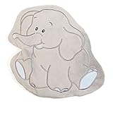 GRÜNSPECHT Wärmezoo Elefant, Traubenkern-Wärmekissen mit waschbarem Bezug für Kinder, wärmendes Kuscheltier bei Bauchschmerzen & Erkältung (120-V1)