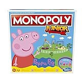 Monopoly Junior: Peppa Pig Edition, Brettspiel für 2 – 4 Spieler, Indoorspiel für Kinder ab 5 Jahren