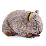 lilizzhoumax Wombat Kuscheltier Plüschtier Stofftier Tier Kawaii Realistische Spielzeug Wilde Weich Süß Geschenk für Jungen Mädchen Kinder Alter 4 5 6 7 8 Geburtstag 28cm/11Zoll