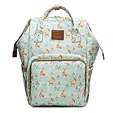 Naxdawon Baby Wickelrucksäcke Multifunktional Große Kapazität Wickeltasche Rucksack Babytasche Flaschen und Windeln Aufbewahrungstasche für Jungen und Mädchen (Fuchs)