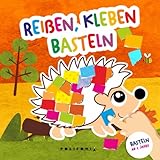 Reißen Kleben Basteln ab 2 Jahren: Mein kunterbuntes Bastelbuch für Kinder mit niedlichen Tieren als Bastelvorlage und farbigen Seiten zum Schnipsel ... (Reißen Kleben und Basteln ab 2 Jahre)