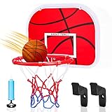 Dreamon Basketballkorb fürs Zimmer, Kinder Mini Basketball Korb Set mit Ball Netz und Luftpumpe Indoor-Sportspielzeug