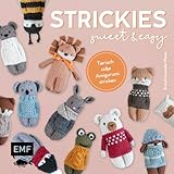 Strickies sweet & easy: Tierisch süße Amigurumi-Püppchen stricken | Löwe, Hase, Bär, Pinguin und mehr aus einem Strickquadrat