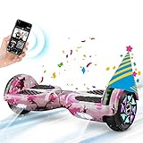 Hoverboard, 6,5' Hoverboards für Kinder, Hoverboards mit Bluetooth Lautsprecher, LED-Lichtreifen, 250 W starker Motor, Anti-Rutsch-Matte, Lange Laufzeit, Selbstausgleich, Geschenk für Kinder, Jugend