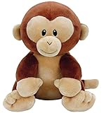 TY T32154 Monkey Baby Plüsch-Banana AFFE, 17 cm, braun