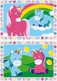 Ravensburger CreArt 28510 - Zauberhafte Einhörner - Malen nach Zahlen für Kinder ab 5 Jahre, Malset mit Rahmen, Pinsel und Acrylfarben, Geschenk für Mädchen und Jungen