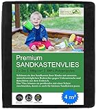 Sandkastenvlies 2x2 m Unkrautvlies für den Kinder Sandkasten Sandkastenunterlage wasserdurchlässig reißfeste Sandkastenfolie umweltverträglich