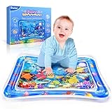Dusor Wassermatte Baby Spielzeug 3 6 9 Monate, Wasserspielmatte BPA-frei, Spielmatte Baby, Aufblasbare Bauchzeit Matte, Spaßaktivitäten Das Stimulationswachstum Ihres Babys