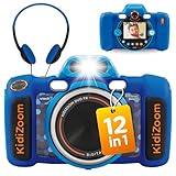 VTech KidiZoom Duo FX in Blau – Robuste Digitalkamera mit kreativen Apps und Spielfunktionen – Für Kinder von 4-10 Jahren