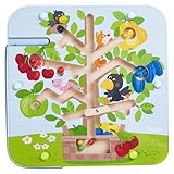 HABA Magnetspiel Obstgarten – Labyrinth mit Magnetstift und Kugeln, fördert Zählen und Farbzuordnung, Holzspielzeug ab 2 Jahren – 1306083001
