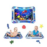 Wassermatte Baby,Aufblasbare Spielmatten 3 6 9 Monate, Wassermatte Baby Spielzeug, Spaßaktivitäten Das Stimulationswachstum für Ihre Baby(68 x 52 cm)