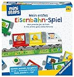 Ravensburger ministeps 4187 Mein erstes Eisenbahn-Spiel, Erstes Würfel- und Puzzlespiel zum Farbenlernen, Spielzeug ab 2 Jahre