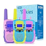 Selieve Kinder Spielzeug ab 3 4 5 6 7 8 9 10 Jahre Jungen Mädchen, Kinder Walkie Talkie 3er Set Funkgerät 8 Kanäle 3KM Reichweite für Kinder Spielzeug, Geschenke für 3-12 Jungen und Mädchen