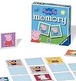 Ravensburger Peppa Pig Mini Memory Game - Matching Picture Snap Pairs Game for Kids Age 3 Years and Up