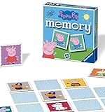 Ravensburger Peppa Pig Mini Memory Game - Matching Picture Snap Pairs Game for Kids Age 3 Years and Up