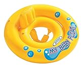 Intex Schwimmhilfe - My Baby Float - Schwimmring mit Sitz - Ø 70 cm, Gelb, für 6-12 Monate