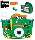 SOBEAU Kinderkamera, Kinder Kamera 1080P & 48MP, 2.0”Display Digitalkamera Kinder mit 32G Karte, Selfie Digitalkamera Kinder Fotokamera Kinder für 3-12 Jahre Geburtstagsgeschenk Weihnachten Spielzeug