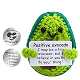 Lvefyti Positive Kartoffel, Pocket Hug Avocado, Kreative Positive Kartoffel Puppe, Mutmacher Geschenk, Glücksbringer Prüfung Geschenk mit Positiver Energiekarte, Motivationsgeschenke