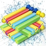 Lehoo Castle Wasserpistole, Wasserspielzeug Kinder Outdoor, 16pcs Wasserpistole Schaumstoff, Wasserspritze 35ft, Spritzpistole Kinder, Wasserspielzeug für Jungen und Mädchen Sommerfest
