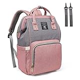 Mooedcoe Baby Wickelrucksack, Lässige Wickeltasche, Multifunktional Große Kapazität Babytasche, Wasserdichte Reiserucksack für Unterwegs