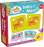 Lisciani - Baby Memo - Tiere - Pädagogisches Gesellschaftsspiel - Gedächtnis- und Denkspiel - 24 Karten - Für Kinder von 1 bis 4 Jahren - Carotina Baby