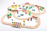 point-kids Eisenbahn-Set aus Holz - 100 Teile