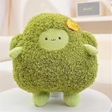 AQCQDQ Obst Gemüse Plüschtiere, Gemüse Plüschkissen Spielzeug, Plüschtier Stofftier Obst Kuscheltier, Geschenk für Kinder Mädchen Jungen (Brokkoli)