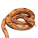 Katutude Riesige Schlange Stofftiere Plüschtier Große Schlange Kuscheltier Schlange Plüschtier Realistische Stofftier Langes Gefüllte Schlange Plüsch Spielzeug Halloween Party Streich Requisiten