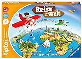 Ravensburger tiptoi Spiel 00117 - Unsere Reise um die Welt - Lernspiel ab 4 Jahren, lehrreiches Geografiespiel für Jungen und Mädchen, für 1-4 Spieler