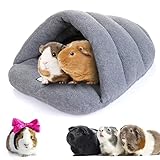 TUAKIMCE Meerschweinchen Haus Meerschweinchen Bett Betthöhle Hamsterhaus Kleine Tier Plüsch Höhle Kuschelbett zum Kuscheln Schlafsack für Zwergkaninchen Chinchillas Bartagamen Eidechse