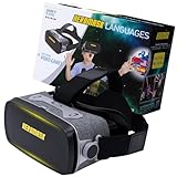 Heromask Virtual Reality Brille Kinder + Sprachenlernen [Geschenke für Kinder]: Spanisch, Englisch etc. Lernspiele für Kinder von 5-12 Jahren. Pädagogisches Spielzeug, iOS