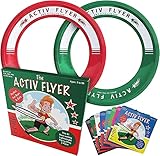 Activ Life barn [Röd/grön] 2-Pack Flugringe-ringar: Coola strumpor för pojkar Och flickor: Utomhusleksaker Bäst för barn Åldrar 3 4 5 6 7 8 9 & 10-åriga Son- Och dotterpresenter