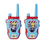 Dickie Toys – Feuerwehrmann Sam Walkie Talkies – 2 Funkgeräte, speziell für Kinder ab 4 Jahren entwickelt, bis zu 100 m Reichweite, Spielzeug-Funkgeräte