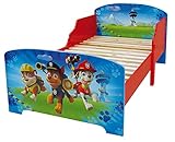 Fun House 712532 Kinderbett Paw Patrol, mit Latten aus Holz, MDF, blau, 140 x 70 x 59 cm