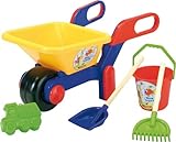 Wader Quality Toys Polesie 5-TLG. Schubkarren-Set, geeignet ab 3 Jahren I Ideal für Sand & Garten I Robustes Spielzeug I Fördert Kreativität