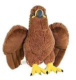 Wild Republic Cuddlekins Goldener Adler, Stofftier, Baby-Geschenk für Mädchen und Jungen, Kinder Plüschtier, Kuscheltier Für Babys, Spielzeug aus Recyclingmaterial, 30 cm