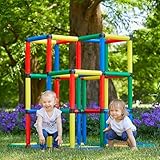 Quadro Kletterpyramide – Modulares Klettergerüst für Kinder, Ab 12 Monaten, 16 Modelle, Indoor & Outdoor, 237 Teile, TÜV-Zertifiziert Classic