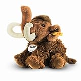 Steiff Kuscheltier Manni Mammut, Süßes Stofftier mit Kunststoffaugen, Kinder, Jungen & Mädchen, Plüschtier 18 cm, Klein, Braun, 082412