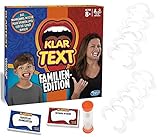 Hasbro C3145100 Klartext Familien-Edition, Partyspiel mit Lachgarantie für Klein und Groß, Ab 8 Jahren, Mit 6 Mundstücken für Kinder und 4 Mundstücken für Erwachsene