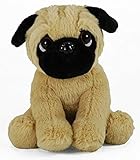 Plüschtier Mops LB Plüschtier Hund Mops, supersüßes Kuscheltier, Stofftier sitzend ca. 18 cm