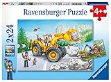 Ravensburger Kinderpuzzle - 07802 Bagger und Waldtraktor - Puzzle für Kinder ab 4 Jahren, mit 2x24 Teilen