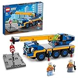 LEGO 60324 City Geländekran, Kran- und LKW-Spielzeug mit Haken, baubares Fahrzeug-Spielzeug für Jungen und Mädchen ab 7 Jahren, Geschenk für Kinder und Fans von Baufahrzeugen