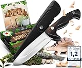 EDELFELD [Das Original - Schnitzmesser Kinder ab 6 Jahre - Sicheres Taschenmesser Kinder mit Fingerschutz - Schnitzmesser für Links- & Rechtshänder - Kinderschnitzmesser inkl. Scheide & Schnitzbuch