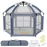Laufstall Baby Faltbar Mit Baldachin - Sofort Aufstellbarer, Tragbarer Laufstall Mit Matte, Leichter, Playpen Für Drinnen Und Draußen, Ideal Für Strand, Camping Und Reisen