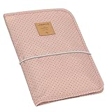 LÄSSIG Baby Windeltasche mit Wickelunterlage für unterwegs/Changing Pouch , Rosa (Dots rose)