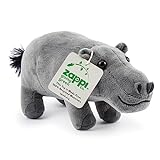 Zappi Co 100% recyceltes Plüschtier, Nilpferd (23cm Länge) Weiches, kuscheliges, umweltfreundliches Tiersammlung für Neugeborenes Kind Erstes Kind